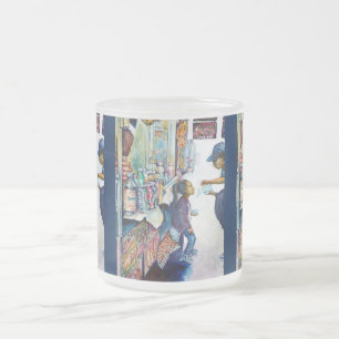 Caneca De Café Vidro Jateado Produz a esperança