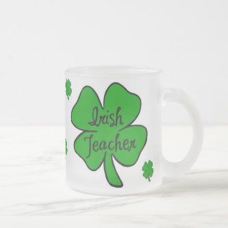 Caneca De Café Vidro Jateado Professor irlandês