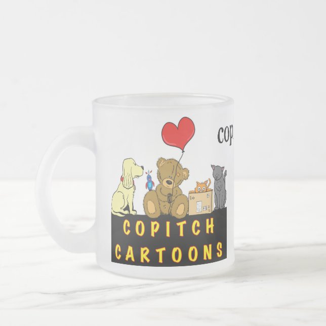 Caneca De Café Vidro Jateado promocional copitch.com (Esquerda)