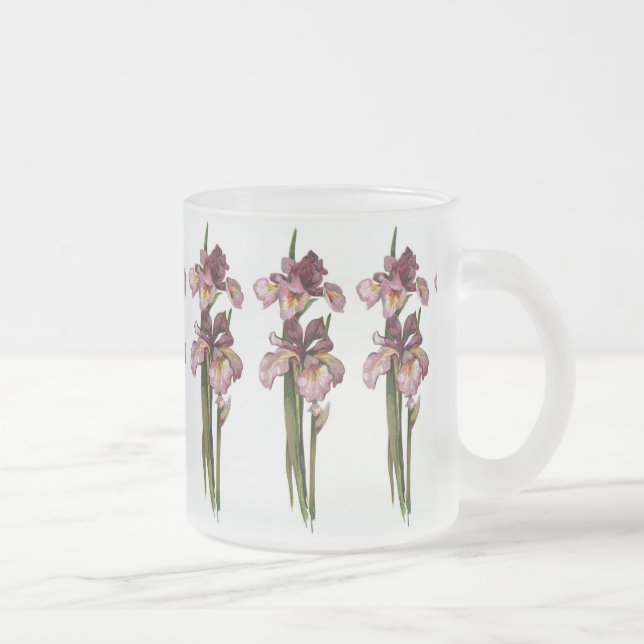 Caneca De Café Vidro Jateado Púrpura Íris Fosco (Direita)