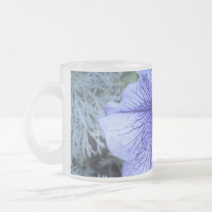 Caneca De Café Vidro Jateado Púrpura Petunia Mug