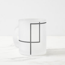 Quadrados Geométricos Minimalistas em Vidro Fosco