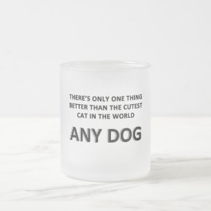Caneca De Café Vidro Jateado Qualquer Cachorro