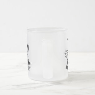 Caneca De Café Vidro Jateado Quem é precioso?! Ah sim—você sabe!