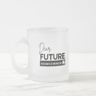 Caneca De Café Vidro Jateado Querido proprietário Futuro
