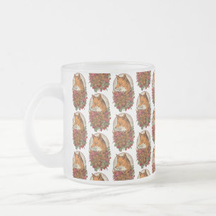 Caneca De Café Vidro Jateado Raposa