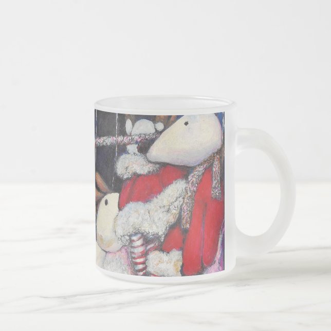 Caneca De Café Vidro Jateado Realidade das Férias (Direita)