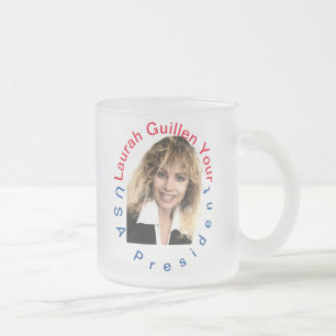 CANECA DE CAFÉ VIDRO JATEADO #REALUSAPRESIDENTLAURAHGUILLEN