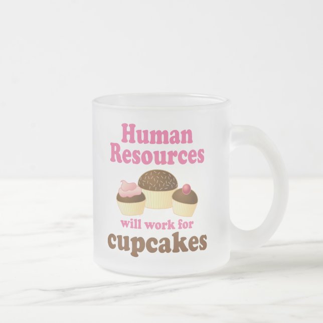Caneca De Café Vidro Jateado Recursos humanos engraçados (Direita)