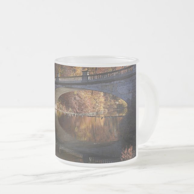 Caneca De Café Vidro Jateado Reflexões de queda no estado de Vanderbilt (Frente Esquerda)