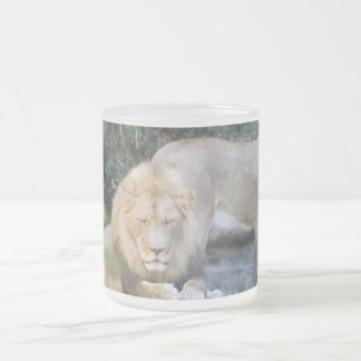 Caneca De Café Vidro Jateado Rei da Selva 'Leão'