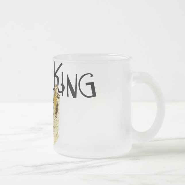Caneca De Café Vidro Jateado Rei do drama (Direita)