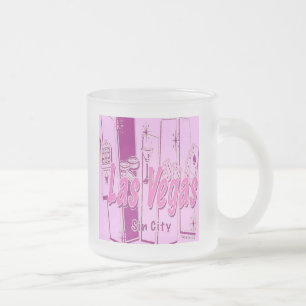 Caneca De Café Vidro Jateado Retro de Las Vegas
