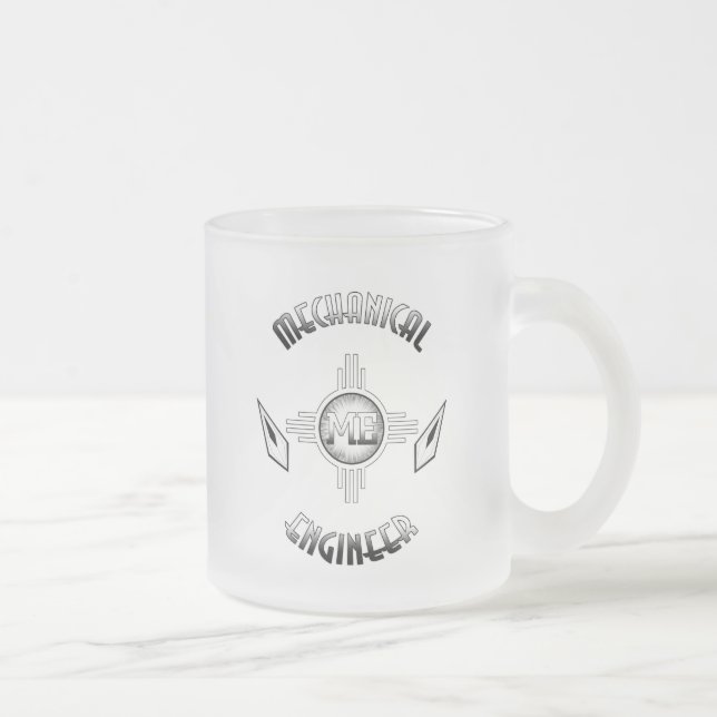 Caneca De Café Vidro Jateado Retro mecânico do Engenheiro (Direita)