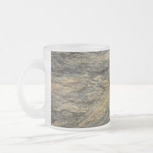 Caneca De Café Vidro Jateado Rocha da Fotografia Abstrata da Natureza de Joshua