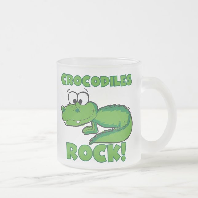 Caneca De Café Vidro Jateado Rocha dos crocodilos (Direita)