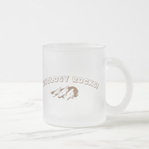 Caneca De Café Vidro Jateado Rochas da geologia!