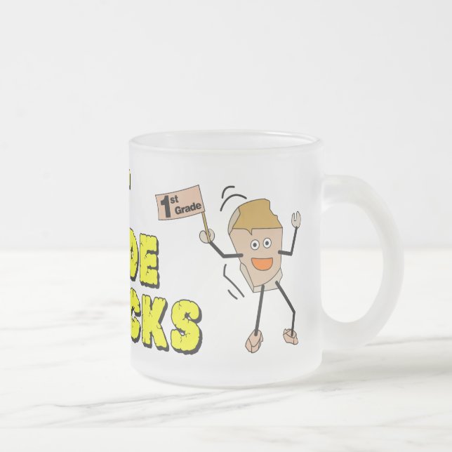 Caneca De Café Vidro Jateado Rocks do jardim de infância (Direita)