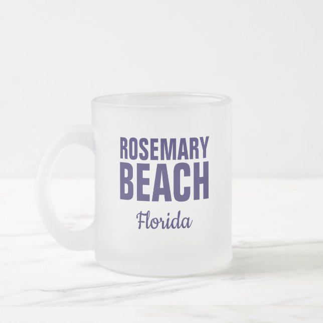 Caneca De Café Vidro Jateado Rosemary Beach Florida Coffee Mug (Esquerda)