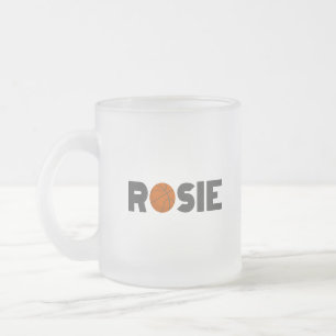 Caneca De Café Vidro Jateado Rosie Basball