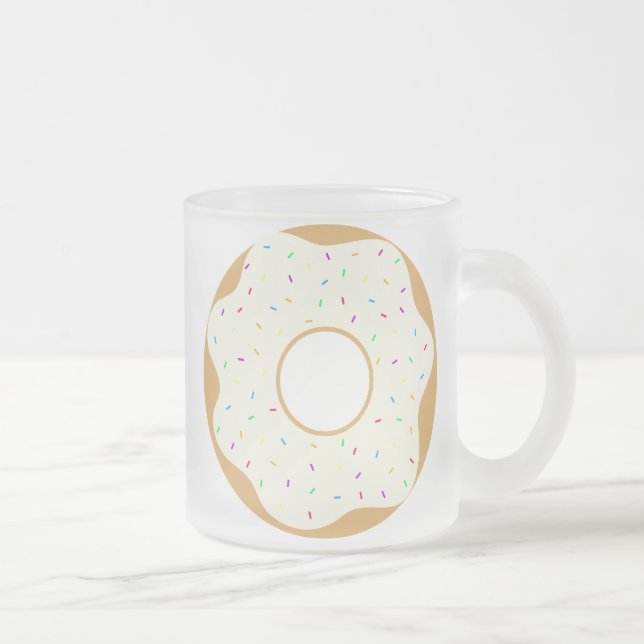 Caneca De Café Vidro Jateado Rosquinha (Direita)