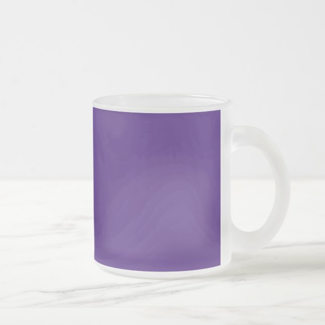 Caneca De Café Vidro Jateado Roxo Monstro (Direita)