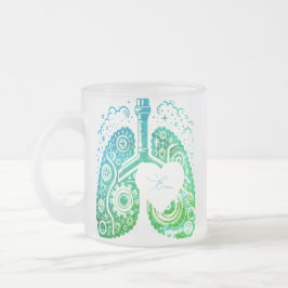 Caneca De Café Vidro Jateado RT at heart