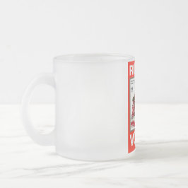 CANECA DE CAFÉ VIDRO JATEADO RUSSO VODKA