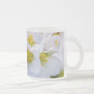 Caneca De Café Vidro Jateado Sakura Blossom