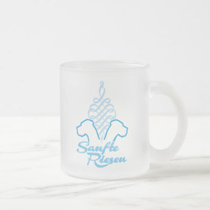 Caneca De Café Vidro Jateado Sanfte Riesen Gentle Giants