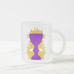 Caneca De Café Vidro Jateado Santo SCA - Fosco de vidro de cofragem
