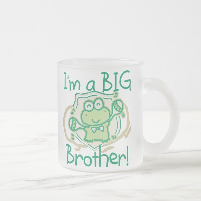 Caneca De Café Vidro Jateado Sapo Big Brother (Direita)