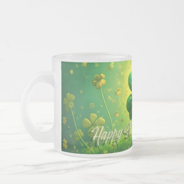 Caneca De Café Vidro Jateado Saudações para a Rua. (Esquerda)