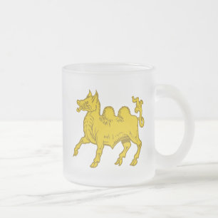 Caneca De Café Vidro Jateado SCA Attilium Fosco Vidro Café Mug