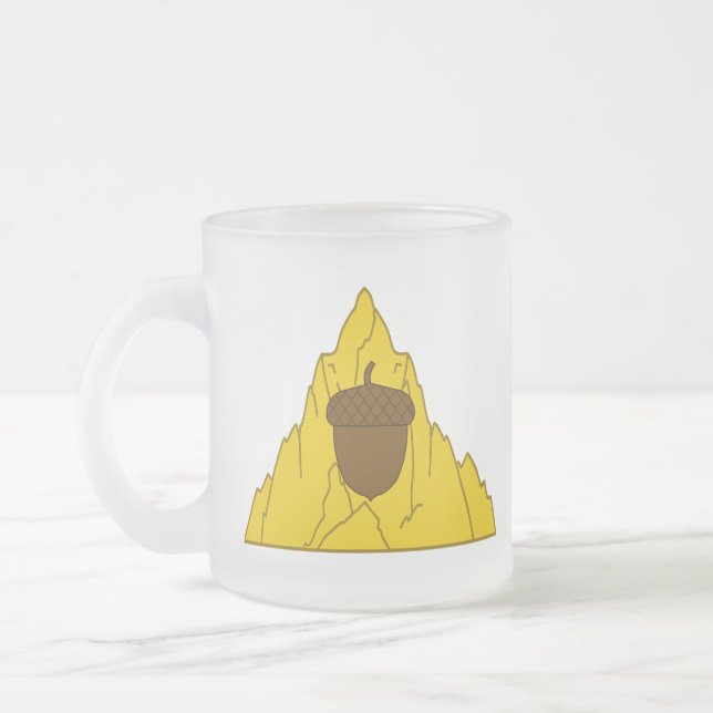 Caneca De Café Vidro Jateado SCA Mountain Edge Fosco de vidro de café (Esquerda)