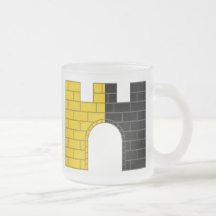 Caneca De Café Vidro Jateado SCA Ponte Alto Fosco