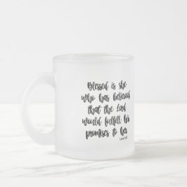 Caneca De Café Vidro Jateado Scripting Mug Personalizado