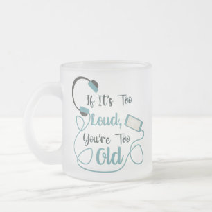 Caneca De Café Vidro Jateado Se é muito alto, você é muito velho, música, citaç