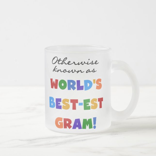 Caneca De Café Vidro Jateado Se não sabido como presentes do grama do (Direita)