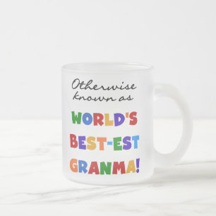 Caneca De Café Vidro Jateado Se não sabido como presentes do Melhor-est Granma
