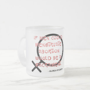 Caneca De Café Vidro Jateado Se Os Homens Pudessem Menstruar