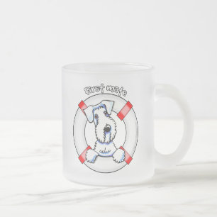 Caneca De Café Vidro Jateado Sealyham Terrier First Mate