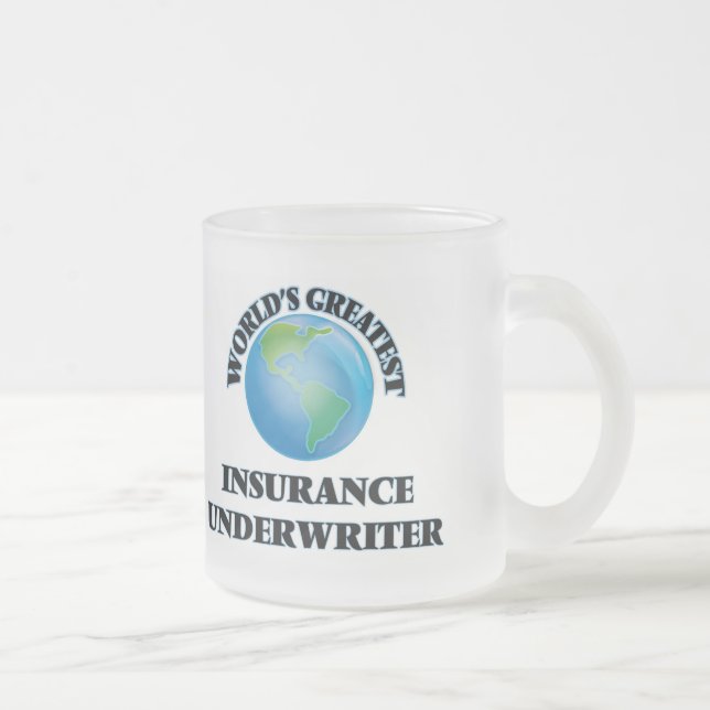 Caneca De Café Vidro Jateado Segurador de seguro do mundo o grande (Direita)