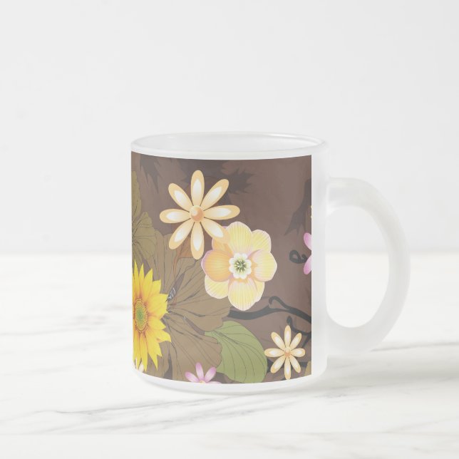 Caneca De Café Vidro Jateado Selva Imaginária 3 (Direita)