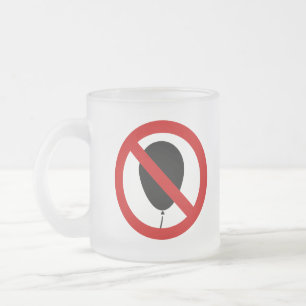 Caneca De Café Vidro Jateado SEM Bebês choros e SEM Balão ⚠ Sinais Tailande