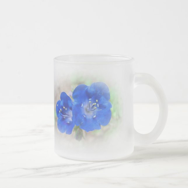 Caneca De Café Vidro Jateado Serenata em Azul (Direita)