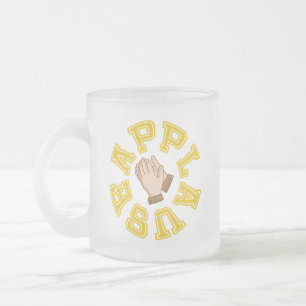Caneca De Café Vidro Jateado Sessão de aplausos