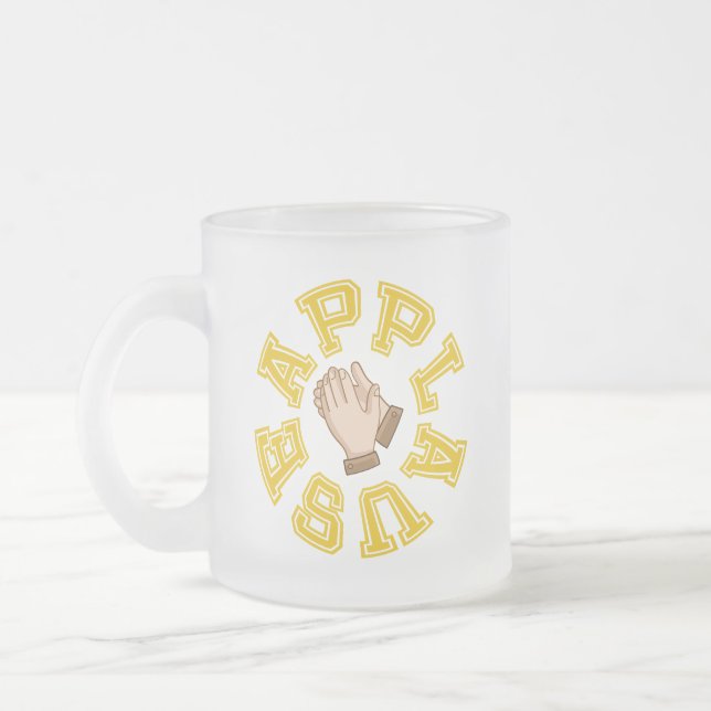 Caneca De Café Vidro Jateado Sessão de aplausos (Esquerda)