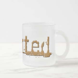 Caneca De Café Vidro Jateado sharted
