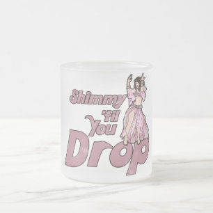 Caneca De Café Vidro Jateado Shimmy até você largar o baile